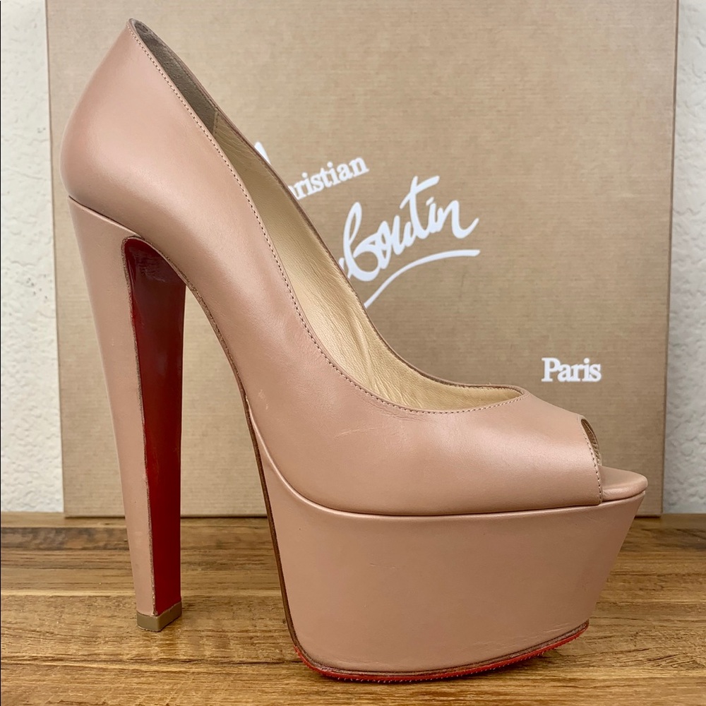 🐅🔥 Louboutin Altareva 160 Nude Kid 38